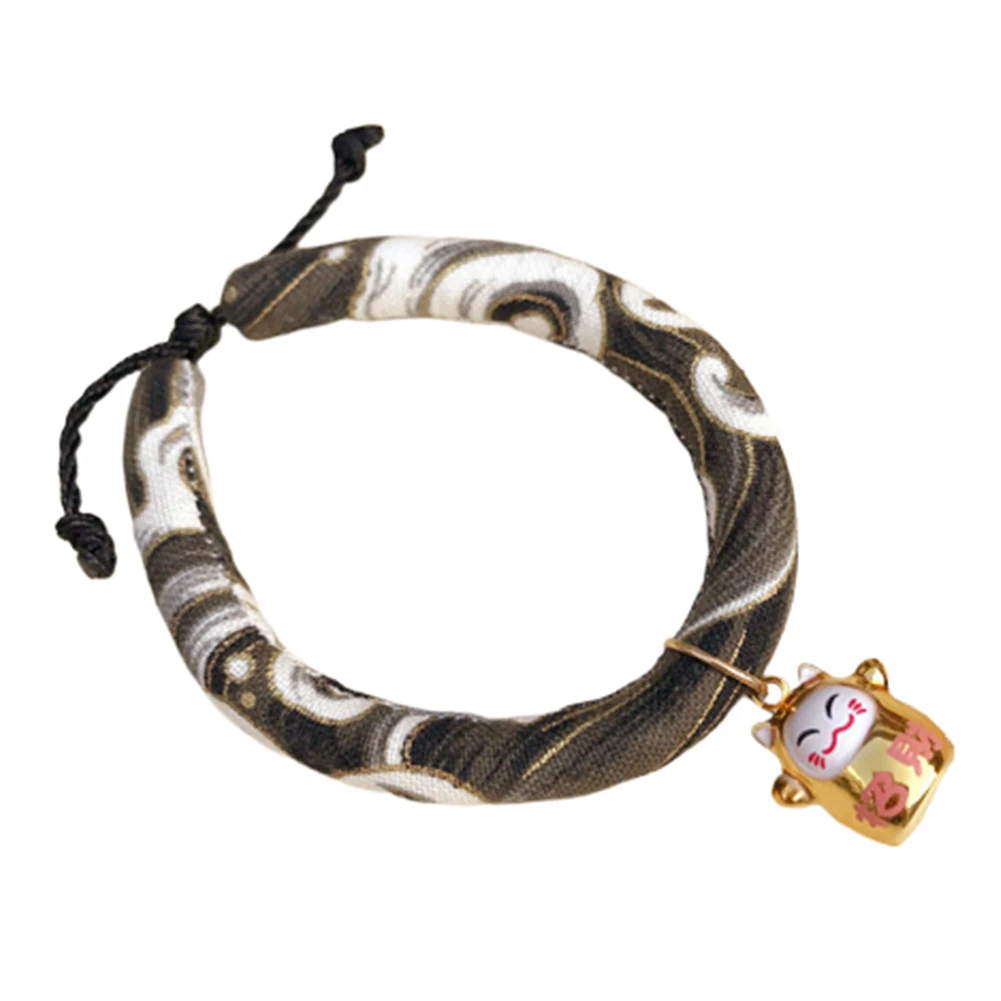 Love Pet Dog Puppy Kitten Adjustable Flower Print Bell Collar Soft Durable Necklace Neck Strap Pet Supplies