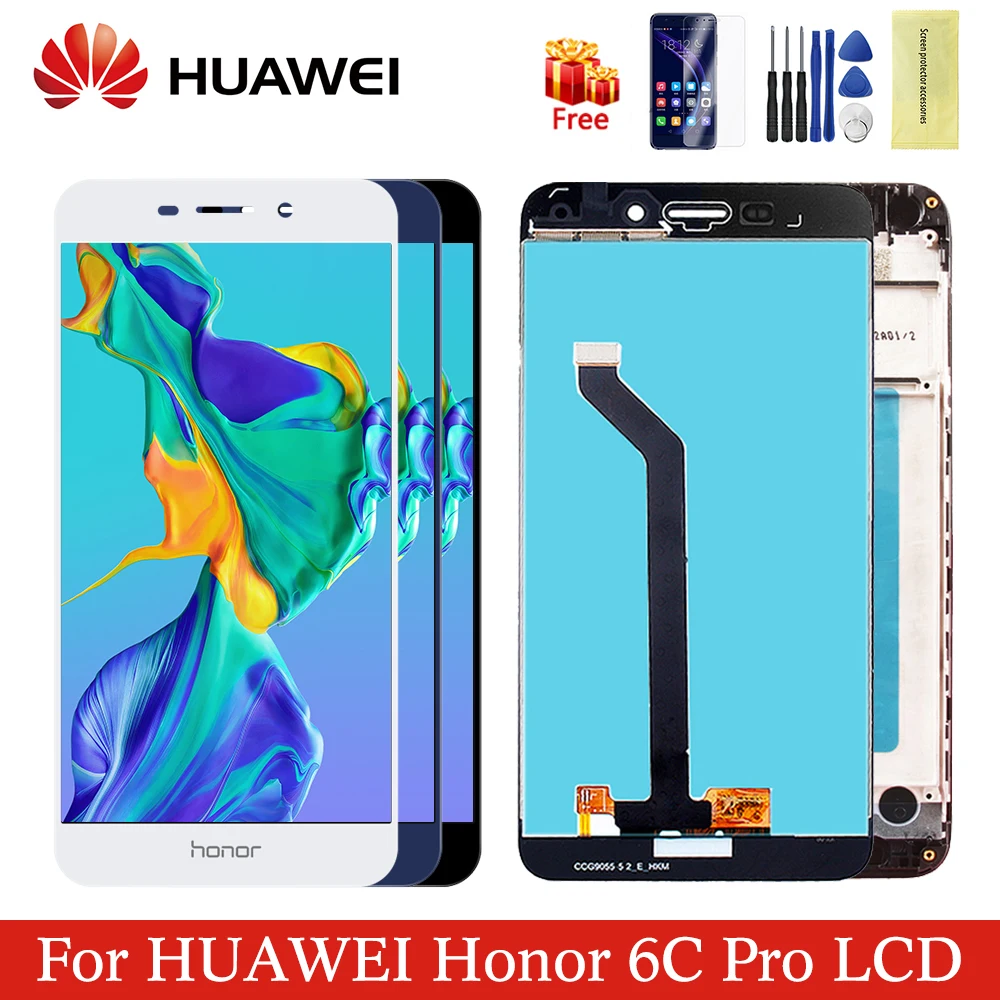 Для 5," huawei Honor 6C Pro ЖК-дисплей+ сенсорный экран панель дигитайзер сборка Замена для Honor6C Pro экран