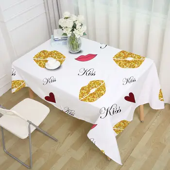 

1Pcs/lot European simple party dining tablecloth bronzing dining tablecloth square desk cloth Toalha De Mesa