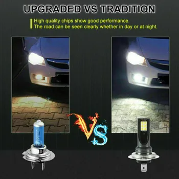 

Xenon White LED Headlight Replacement 100W 2pcs Auto 1000LM Bulb Fog Light