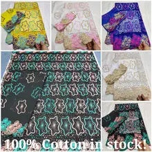 5 ярдов+ 2 ярдов Африканское хлопковое кружево «швейцарская вуаль» ткань высокое качество швейцарская вуаль кружево в швейцарском хлопок африканская кружевная ткань