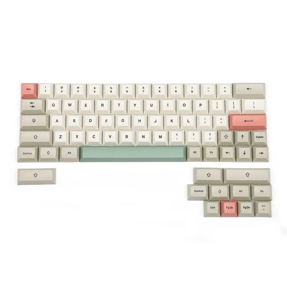 

YMDK DSA Profile 9009 Dye Sub 61 64 68 ANSI Keyset Thick PBT Keycap set For MX Mechanical Keyboard GH60 XD64 GK64 Tada68