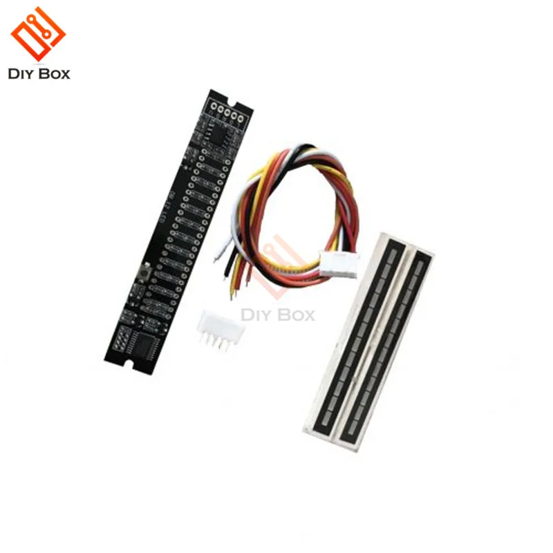 Adjustable Audio Music VU Level indicator meter Dual 12 bit LED Level Display For Amplifier Module With AGC Mode