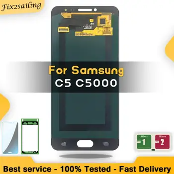 

New LCD 100% Tested AMOLED For Samsung Galaxy C5 C5000 LCD Display working Touch Screen Assembly For c5 C5000 LCD