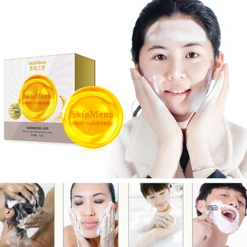 

100g Ginseng Shaving Acne Treatment Oil Control Cleansing Soap Handmade Anti Fungus Skin Bath Body Face Whitening TSLM1