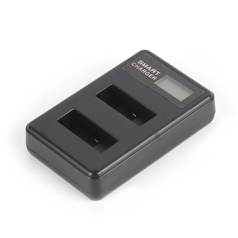 Умное зарядное устройство с двумя USB портами и ЖК дисплеем для экшн Камеры Gopro Hero