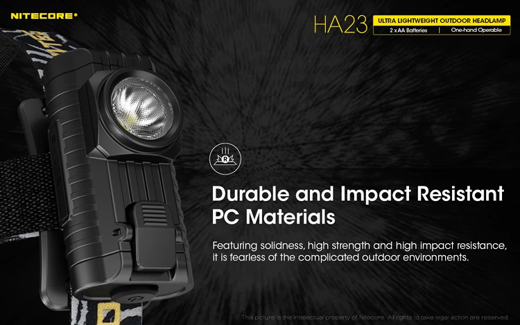 1 шт. Лучшая цена HA23 CREE XP-G2 S3 светодиодный налобный фонарь 2AA портативный легкий дизайн прочная, поликарбонатная материалы фонарик уличный спортивный