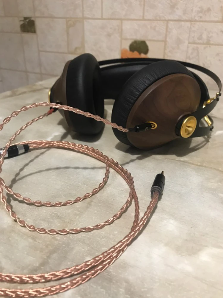 Audiocrast 8cores Replacement Headphones Cable Audio Upgrade Cable For Meze 99 Classics Focal Elear Headphones