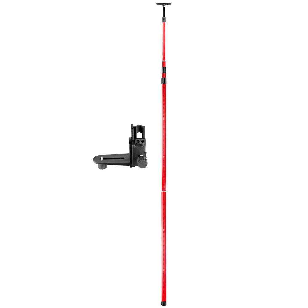 

FIRECORE 4M Extend Telescoping Pole With 1/4"and 5/8" Interface Mount Ceiling Leveling Rod For Laser level