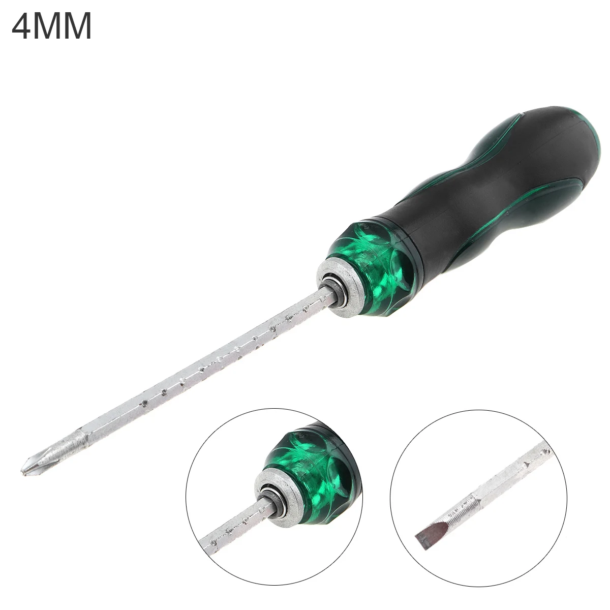 

4 Inch Telescopic Ratchet Screwdriver Repair Hand Tool Double end Screw Driver Slotted Cross Magnetic Screwdriver for Repairing