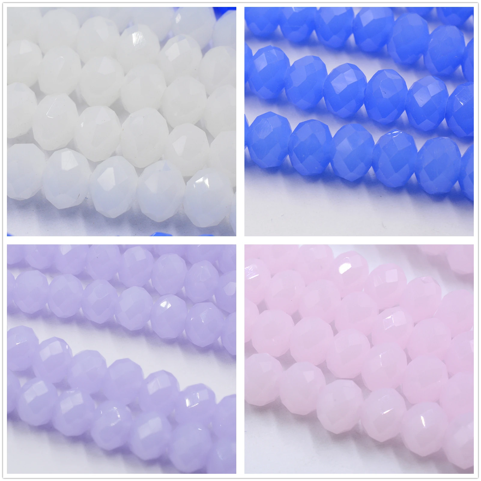 Loose Beads Turquoises Color Porcelain Rondelle Austria Crystal 4mm 6mm 8mm for DIY Jewelry Making