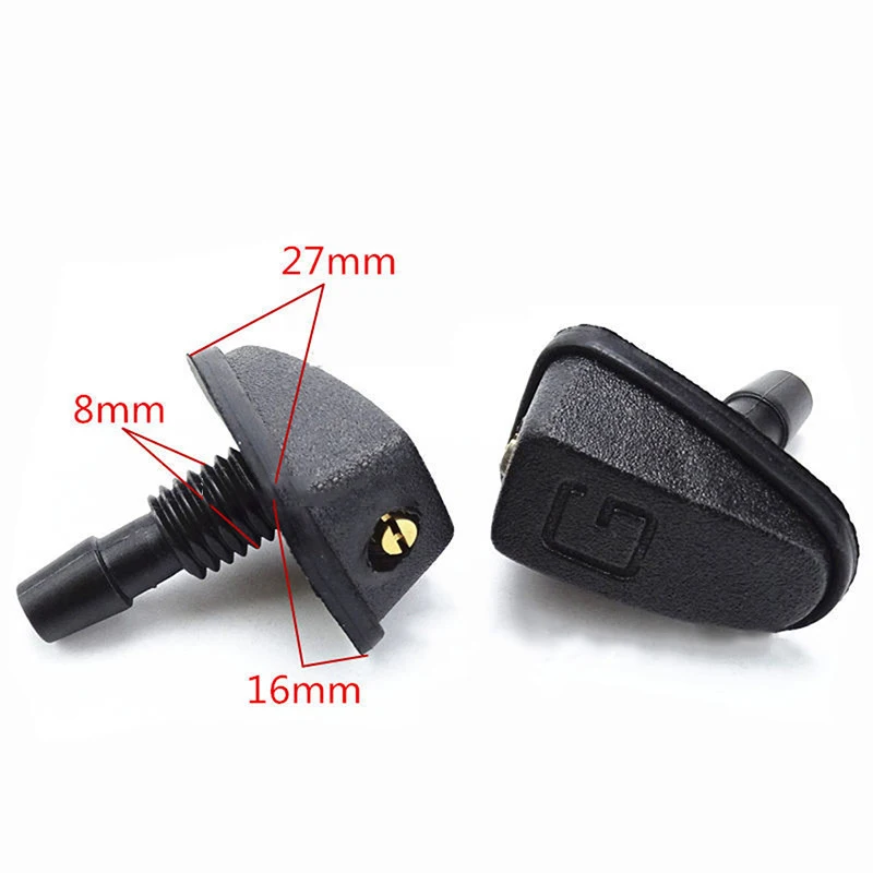 

Universal Car Front Windshield Windscreen Washer Jet Nozzles Water Fan Spout Cover Washer Outlet Wiper Nozzle Adjustment