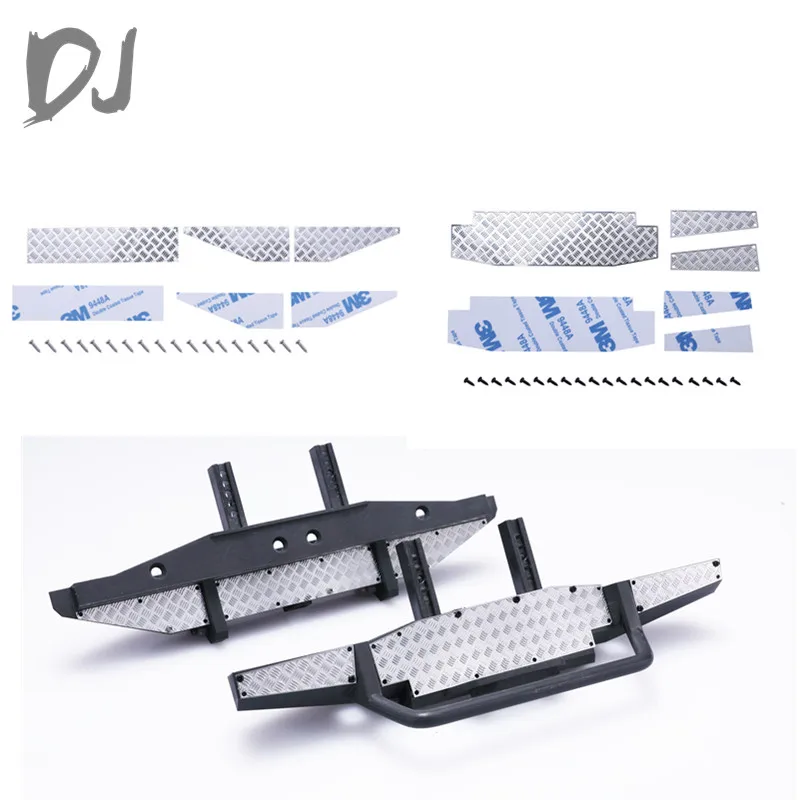 

RC crawler metal front bumper skid plate rear bumper skid plate traxxas TRX4 T4 TRX-4 Land Rover defender option parts