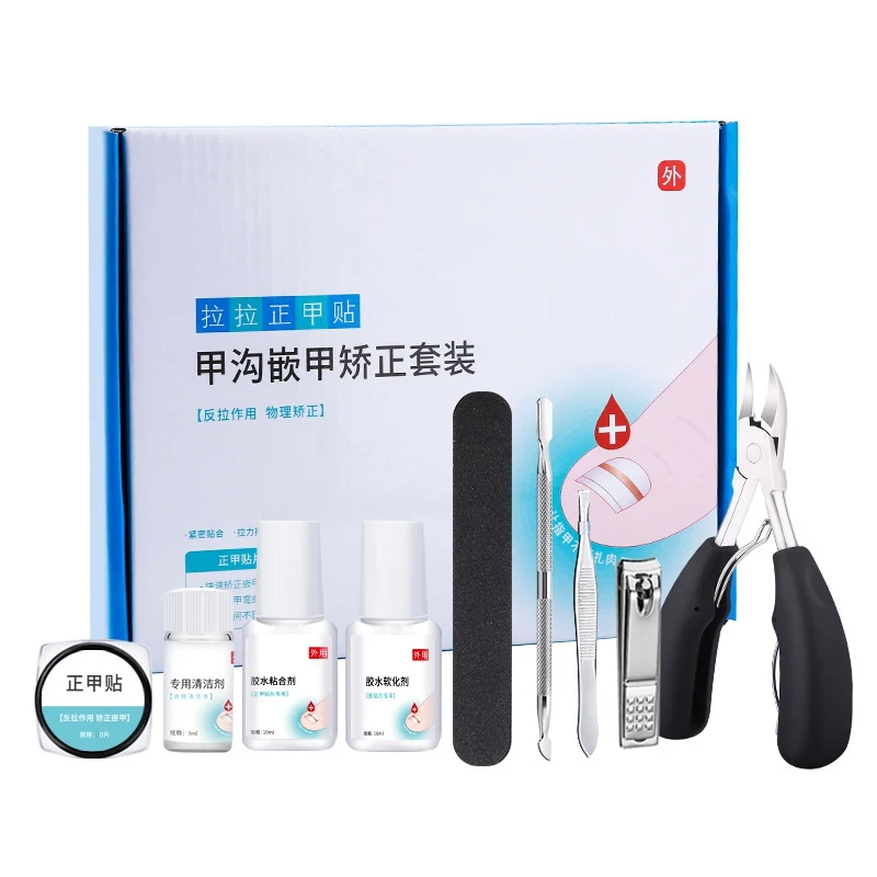 

9PCS/Set Ingrown Toe Nail Correction Sticker Paronychia Treatment Corrector Toenails Sticker Correction Kit Foot Care tool