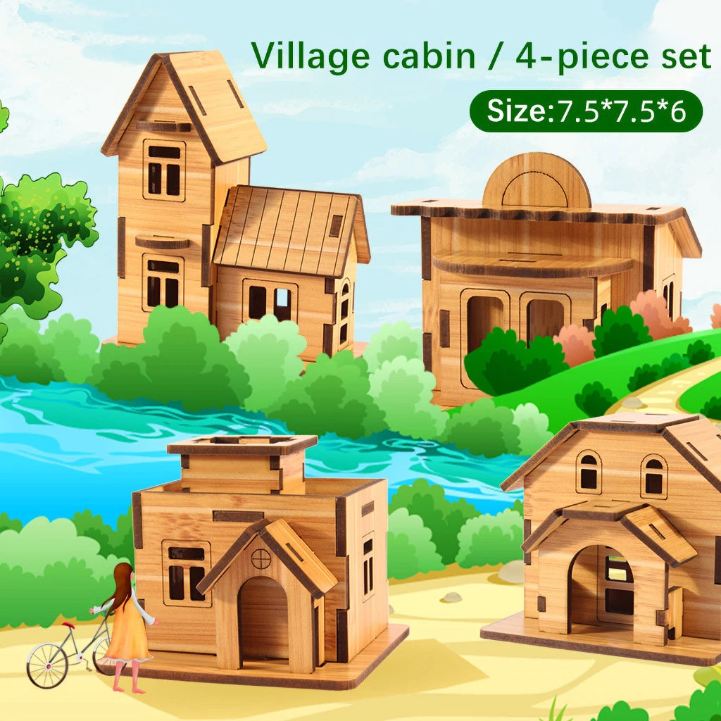 rompecabezas de casas para niños