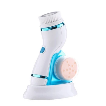 

Rechargeable Facial Massage Cleanser Electric Face Brush Blackhead Removal Pore Cleaner Multifunctional Cleansing Instrument Blu