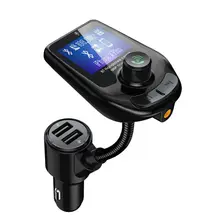 Новейший автомобильный fm-передатчик, MP3-плеер с поддержкой TF карты, портативный автомобильный mp3-плеер с 2 usb-портами для мобильного телефона