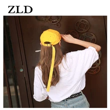 ZLD для мужчин и женщин, простая изогнутая Солнцезащитная бейсбольныей козырек, однотонная шляпа, модная Регулируемая Кепка s, бейсболка, шапки для женщин