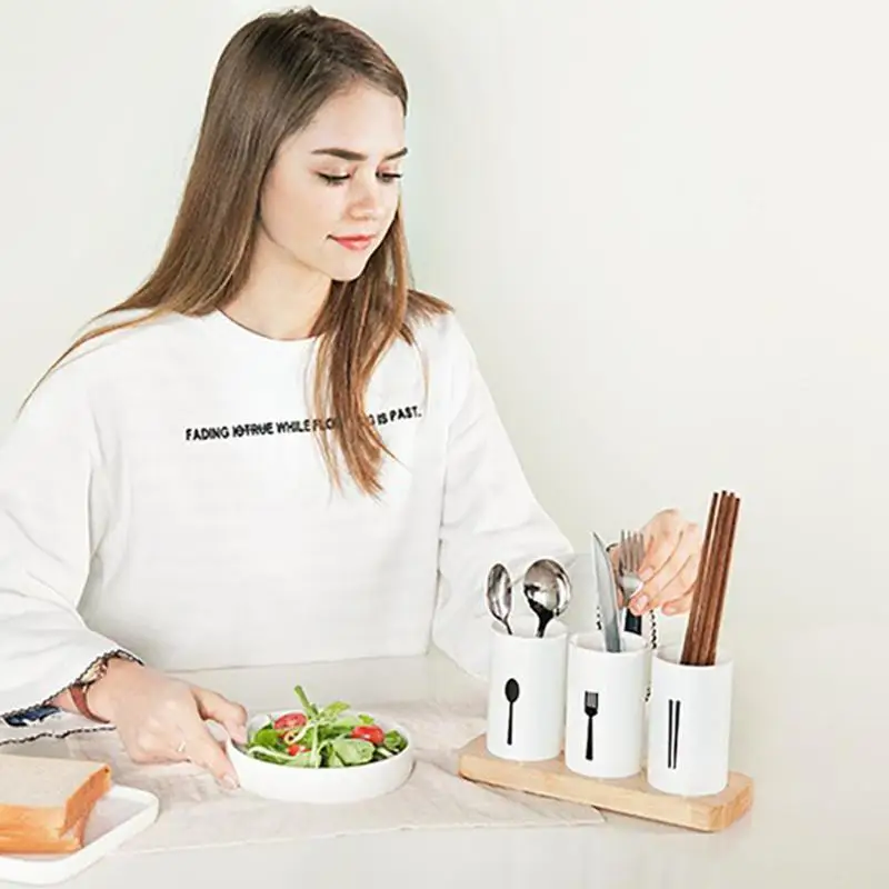 Multifunction Kitchen Drain Chopstick Cage Knife Spoon Fork Containers Tableware Holder Cup Household Storage Tools Nordic Style