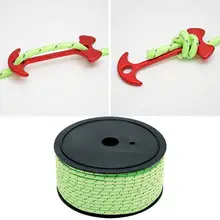 

40%HOT Outdoor Sports Hiking 50m 5mm Reflective Camping Tent Rope Cord Accessories