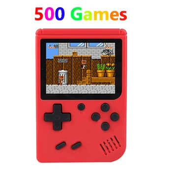 

Retro Portable Mini Handheld Game Console 8-Bit 3.0 Inch Color LCD Kids Color Game Player Built-in 500 games Best Gift