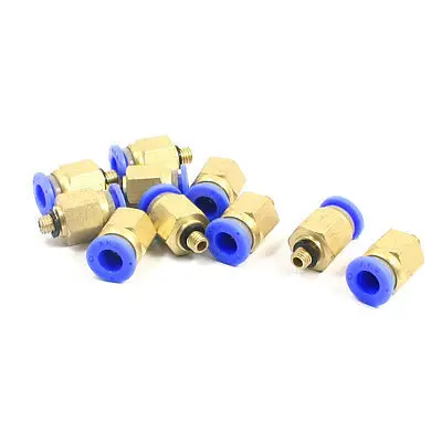 

10 PCS M5 Thread 6mm Push in Tube Dia Pneumatic Air Quick Release Fitting Joint