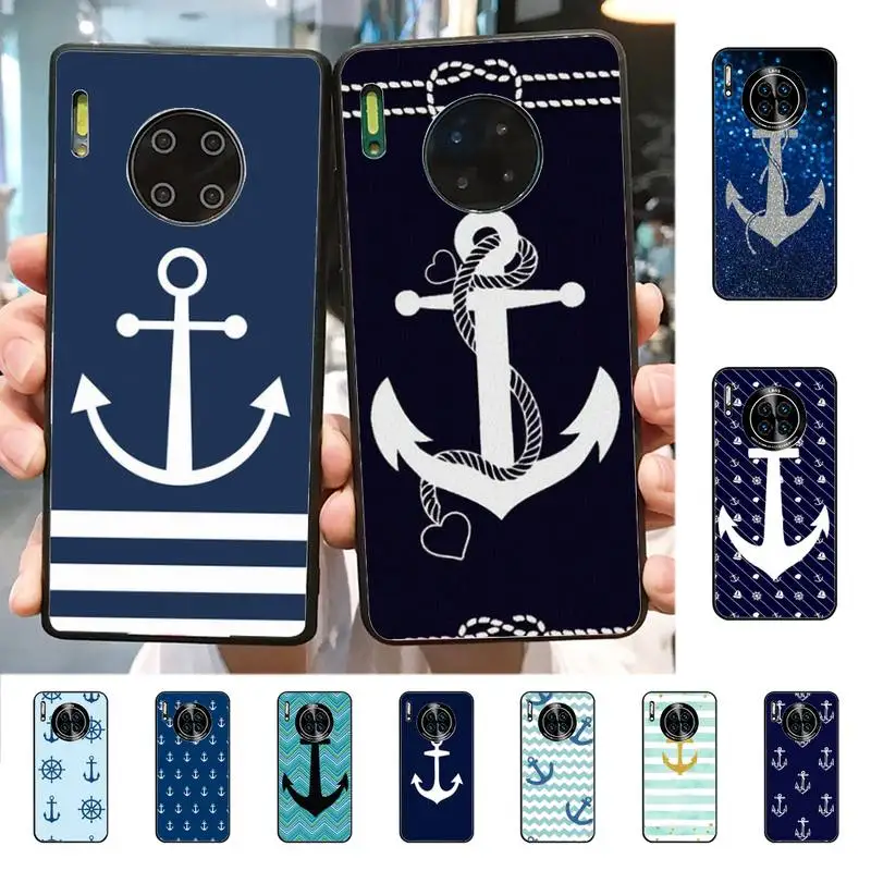 Полосатый чехол YNDFCNB для телефона с якорем лодкой кораблем колесами Huawei Mate 20 10 9 40