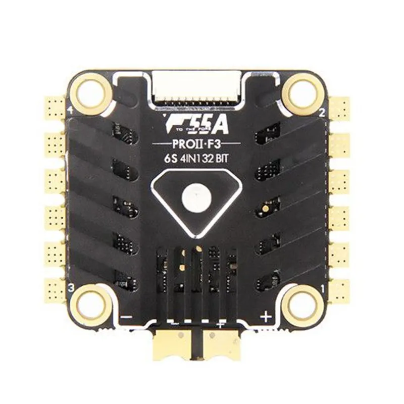 T-двигатель F55A Pro II F3 55A 3-6s высокопроизводительный 32bit 4-в-1 бесщеточный ESC w/2.0A 10V BEC-MCU F3 версия для небольшой гоночный Дрон с видом от первого лица - Цвет: F55A Pro II F3