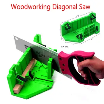 

Adjustable Woodworking Diagonal Saw Cabinet 45/90 Degree Saw Box Angle Saw Oblique Cutting Groove 1pc