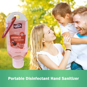 

53ml 24PCs Anti-bacterial Handsanitizer Refreshing 62% Alcohol Disposable Hand Wash Gel For Adults Children