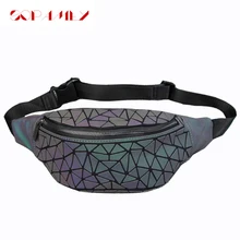 Новинка, забавный рюкзак, лазерная светящаяся женская сумка на пояс, нагрудная сумка, Женская голографическая сумка, сумки на плечо, поясная сумка, унисекс, bolso