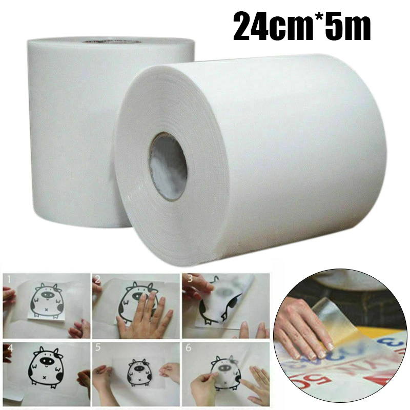 5m/Roll Clear Application Tape Vinyl Application Sticky Decal Sticker