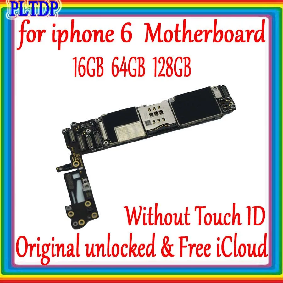 Материнская плата для iphone 6 4 7 дюйма 16 ГБ/64 Гб/128 ГБ 100% оригинал разблокированная
