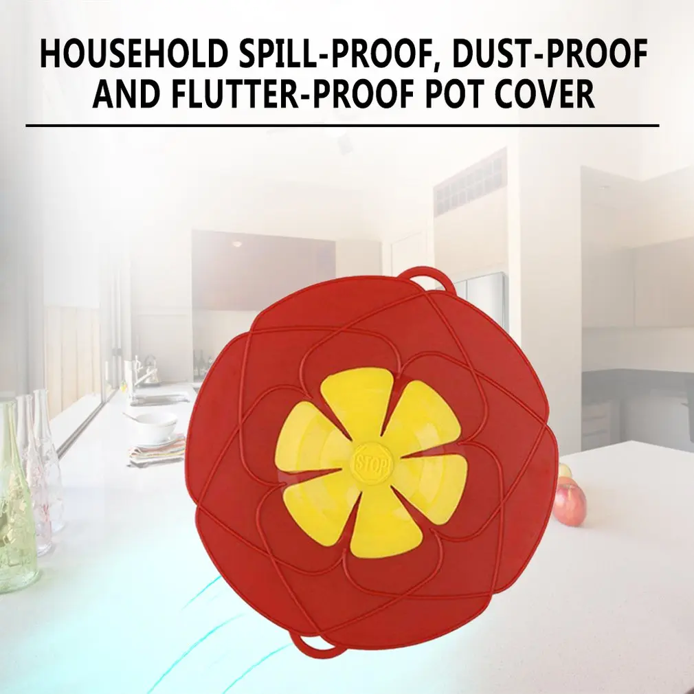 26Cm Household Anti-Overflow Dustproof And Anti-Fog Cover Anti-Splash Oil Anti-Overflow Silicone Anti-Boiler Cover