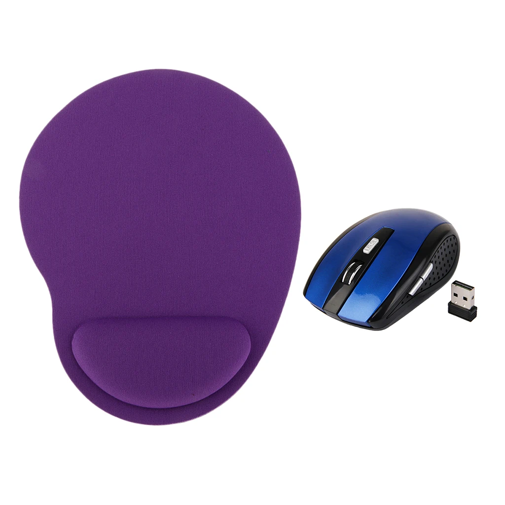 2.4GHz USB Wireless Mouse Optical Cordless Mice + Mouse Pad for Laptop Computer PC 1000dpi 1200dpi 1600dpi adjustable Mouse
