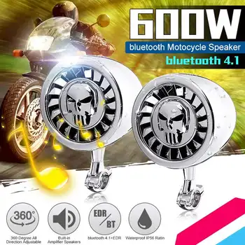 

600W 5 Inch MP3 Music Audio Player bluetooth Speakers For Motorcycle Waterproof Portable Stereo Motos Audio Amp System