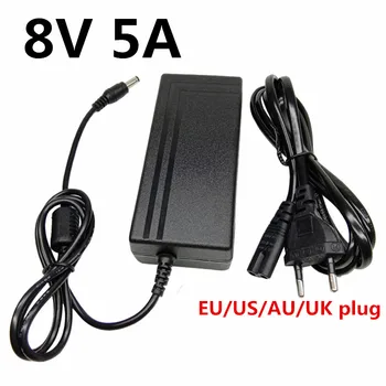 

8V5A Universal AC to DC 8V 5A Power Adapter Supply dc adaptor DC 8 volt 5.5mmx2.5mm EU US UK AU South Africa SA India plug