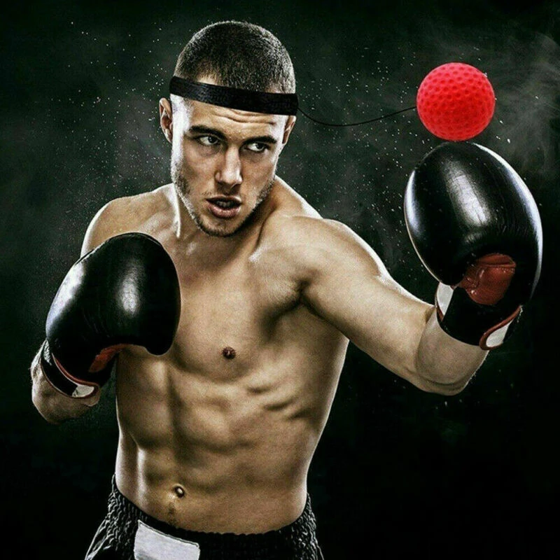 US Boxing Training Fight Ball Reflex Speed Reaction Punch Combat Muscle Exercise