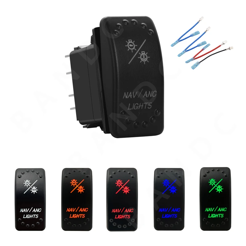 Tbrand NAV/ANC Lights Rocker Switch Laser Engraving 7