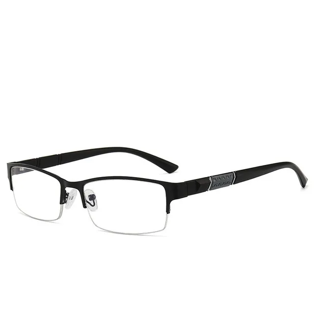 New Trend Reading Glasses Reading Glasses Men and Women High Quality Half Frame Diopters Business Office Men Reading Glasses black