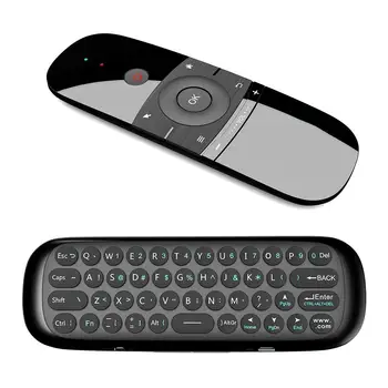 

W1 Keyboard Mouse Wireless 2.4G Fly Air Mouse Dual Side Rechargeble Mini IR Remote Control for Android TV Box