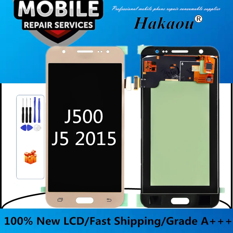 ЖК-дисплей с сенсорным экраном и дигитайзером в сборе для Pantalla Samsung J5 2015 J500 1 шт. |