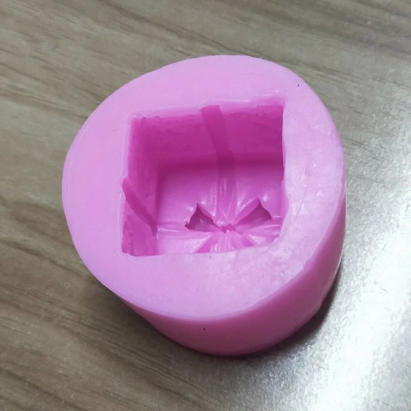 1 шт. DIY Прекрасный 3D Подарочная коробка силиконовые формы инструменты для украшения тортов из мастики мыло Плесень торт Шоколадный пластырь для ароматерапии свечи Mol