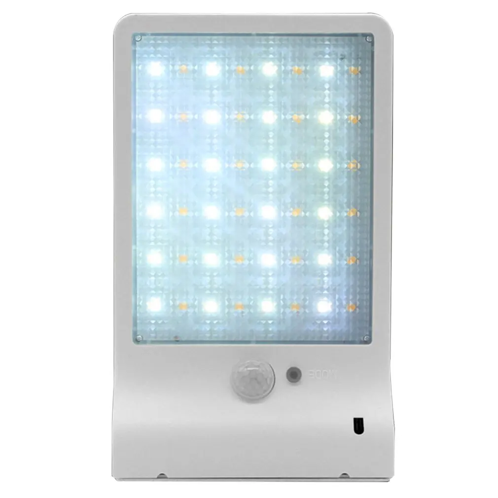 

48 LED Solar Powered lamp Human induction Outdoor waterproof street lamp wall lamp Remote control 8 meters control Black/White