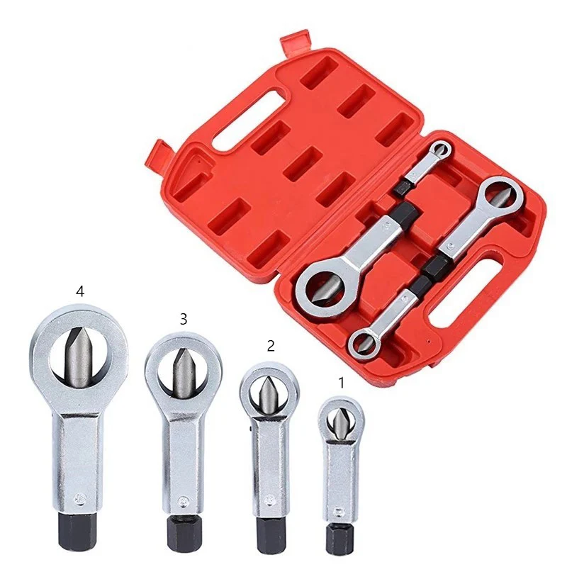1216Mm HeavyDuty Nuts Splitter Tools Set Nut Breaker Tool Durable Portable Manual Remover