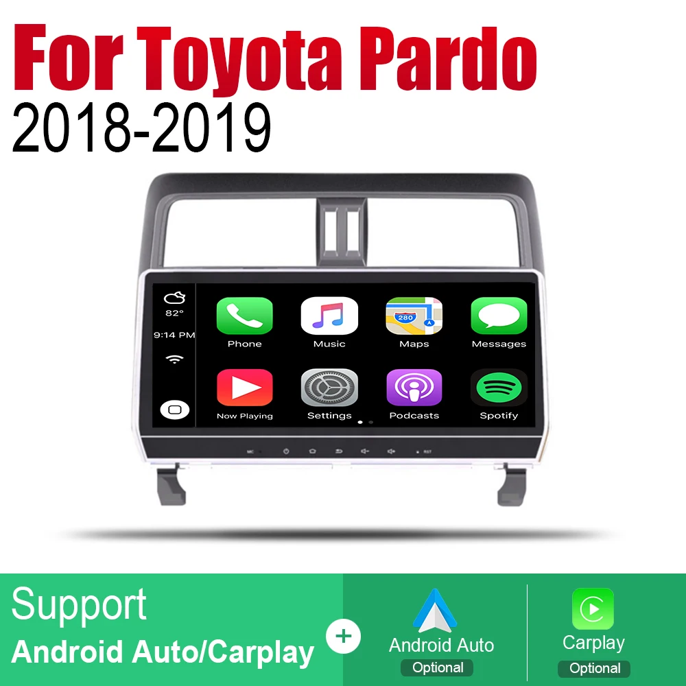Авто Радио 2 Din Android автомобильный плеер для Toyota Pardo/LC950/Prado 950~ gps Навигация BT карта мультимедиа