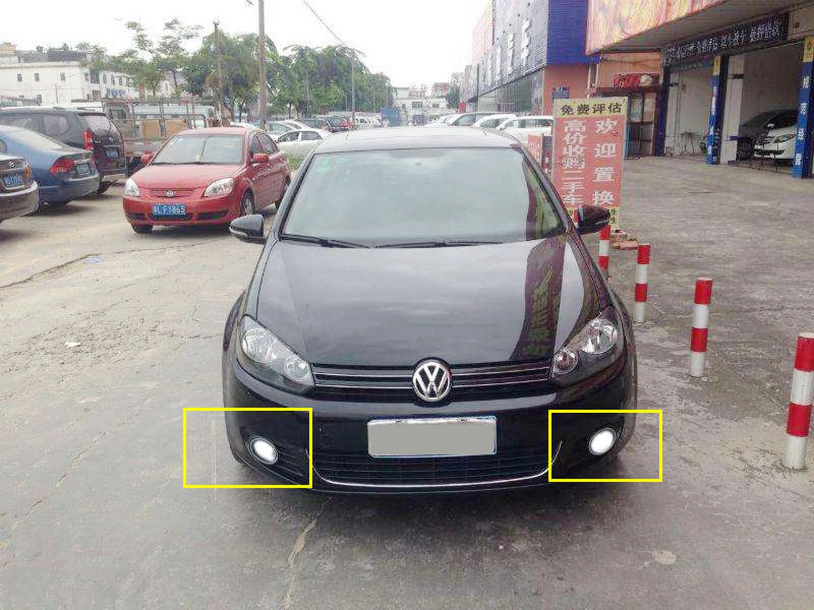 Для VW 90 Вт SAMSUNG светодиодный JETTA тигуан Жук EOS передний бампер вождения противотуманный Светильник лампы