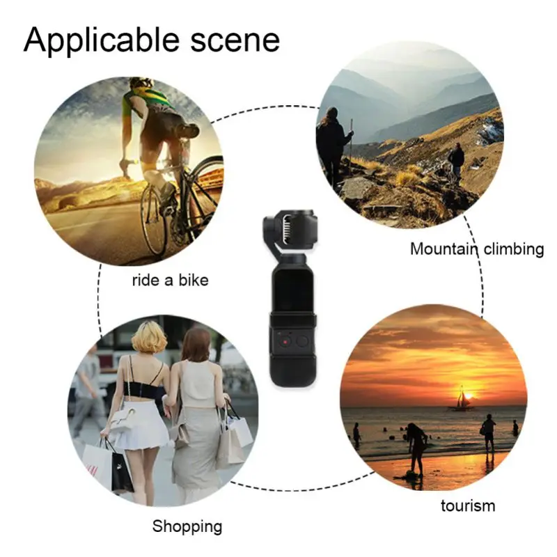 Для Osmo Pocket Gimbal camera на 180 градусов Регулируемый разъем для спортивных и экшн-видеокамер аксессуары адаптер расширения