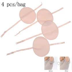 4Pcs Underarm Sweat Shield Pad washable Armpit Absorbing Guards Shoulder Strap