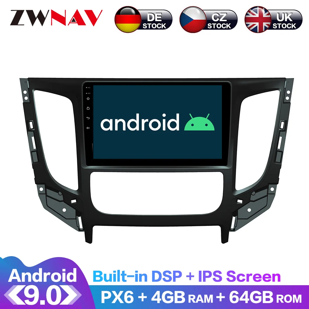 

For Mitsubishi Triton L200 2015 2016-2018 2019 Android Screen PX6 DSP Car No DVD GPS Multimedia player Head Unit Radio upgrade